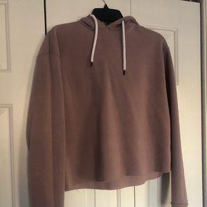 cropped sweatshirt